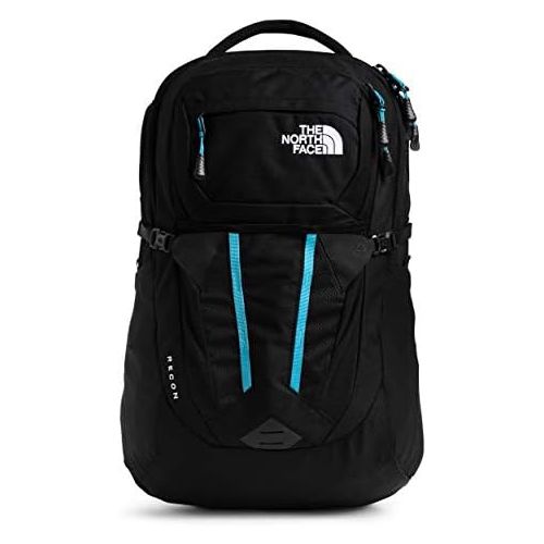 노스페이스 The North Face Womens Recon Backpack, TNF Black Heather/Ethereal Blue, One Size