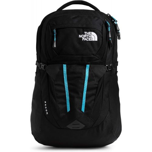 노스페이스 The North Face Womens Recon Backpack, TNF Black Heather/Ethereal Blue, One Size