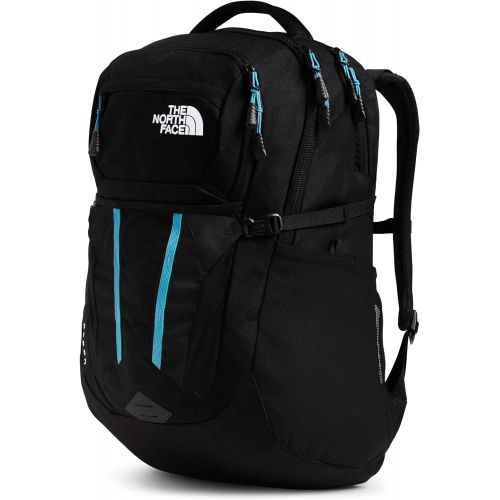 노스페이스 The North Face Womens Recon Backpack, TNF Black Heather/Ethereal Blue, One Size