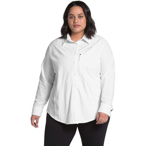 노스페이스 The North Face Womens Plus Size Outdoor Trail Long Sleeve Shirt