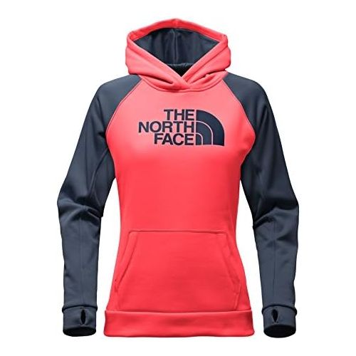 노스페이스 The North Face Womens Fave Half Dome Pullover Hoodie - Juicy Red & Urban Navy - S