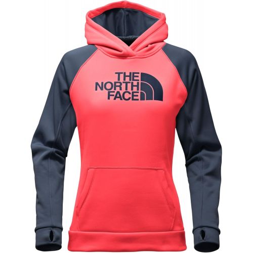 노스페이스 The North Face Womens Fave Half Dome Pullover Hoodie - Juicy Red & Urban Navy - S