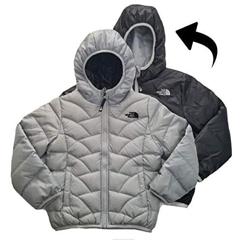 노스페이스 The North Face Yoth Girls Luna Reversible Down Jacket High Rise Grey (M 10/12)