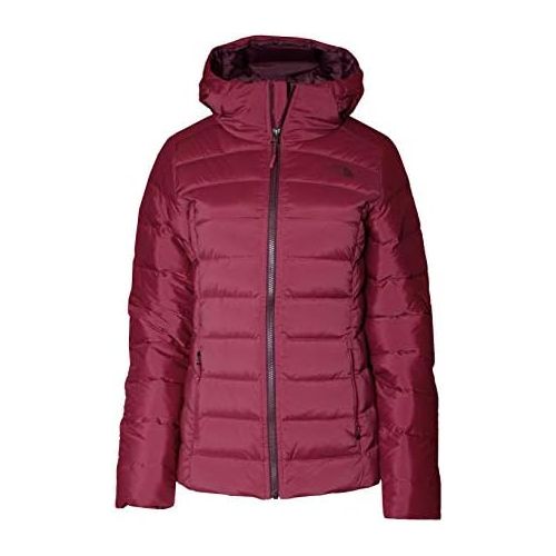 노스페이스 The North Face Stretch Down Hooded Puffer Jacket Womens Rumba Red