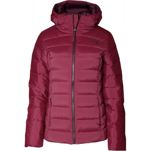 노스페이스 The North Face Stretch Down Hooded Puffer Jacket Womens Rumba Red