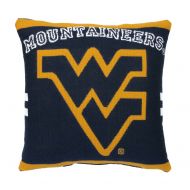 NCAA West Virgnia University 20 Square Decorative Woven Pillow by The Northwest Company