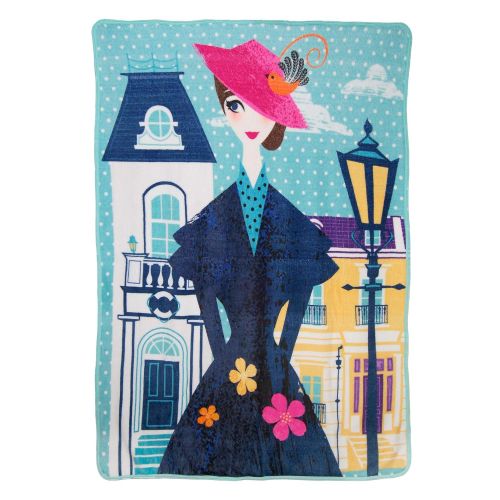  The Northwest Company Disneys Mary Poppins Returns, Chim Chiminy Micro Raschel Throw Blanket, 46 x 60 , Multi Color