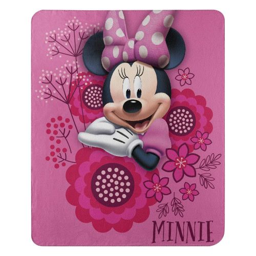  The Northwest Company Disneys Minnies Bowtique, So Many Bows Fleece Throw Blanket, 45 x 60, Multi Color