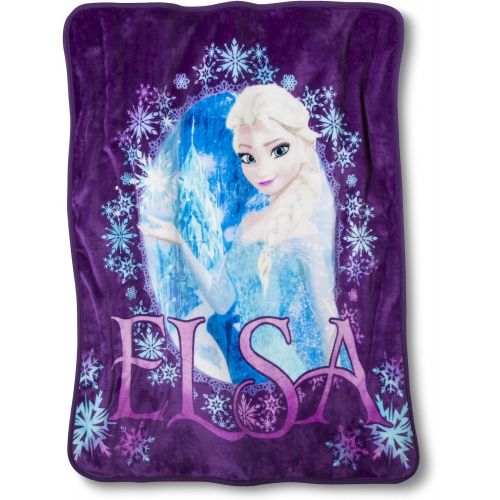  The Northwest Company Disney Frozen Elsa 2 Piece Silk Touch Throw & Canvas Set - Purple