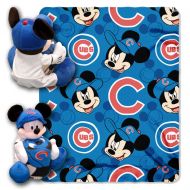The Northwest Company Officially Licensed MLB & Mickey Cobranded Hugger and Fleece Throw Blanket, Soft & Cozy, Washable, 40 x 50