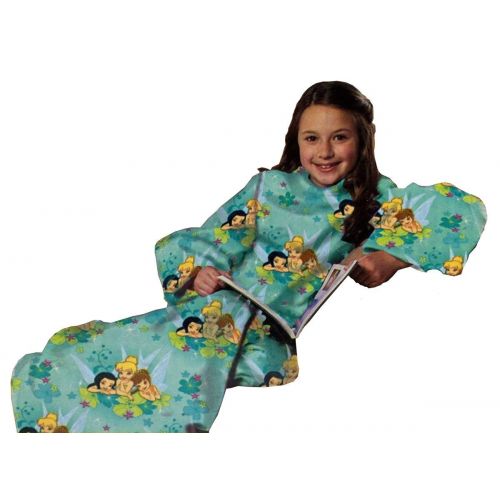  The Northwest Company Disney Fairies Tinkerbell Flower Party Youth Comfy Throw - The Blanket with Sleeves