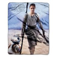 The Northwest Company Disney Star Wars Rey & BB-8 Silky Soft Plush Throw Blanket 40 x 50 102 x 127 cm