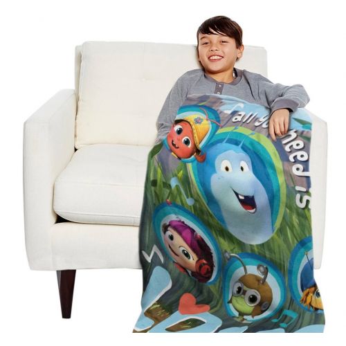  The Northwest Company Netflixs Beat Bugs, All You Need Is Love Micro Raschel Throw Blanket, 46 x 60, Multi Color