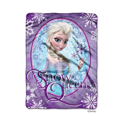  The Northwest Company Disneys Frozen Snow Queen 60 by 80-Inch Plush Raschel Throw Blanket, Twin