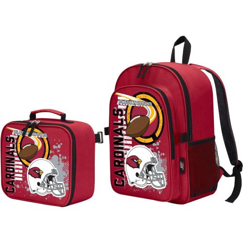  The Northwest Company Officially Licensed NFL Arizona Cardinals Backpack & Lunch Kit Set