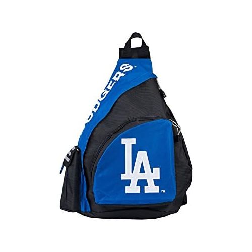  The Northwest Company Officially Licensed MLB Los Angeles Dodgers Leadoff Sling Backpack, 20 x 9 x 15 in, Black