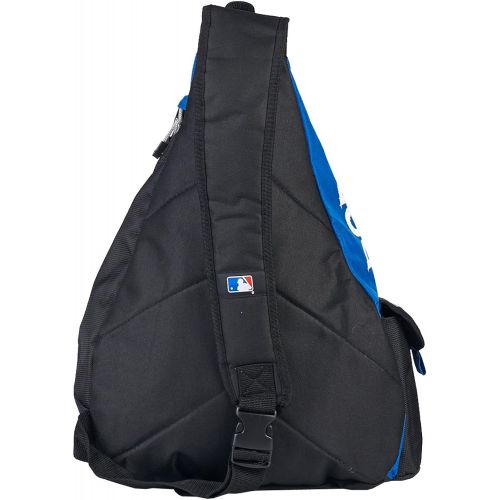  The Northwest Company Officially Licensed MLB Los Angeles Dodgers Leadoff Sling Backpack, 20 x 9 x 15 in, Black