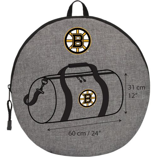  The Northwest Company Officially Licensed NHL Boston Bruins Wingman Duffel Bag, 18, Gray