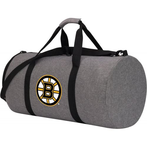  The Northwest Company Officially Licensed NHL Boston Bruins Wingman Duffel Bag, 18, Gray