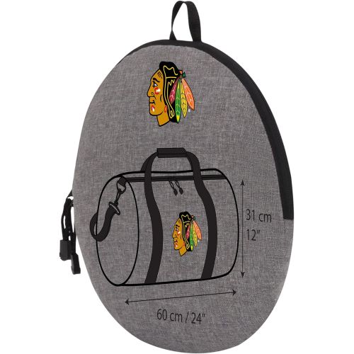  The Northwest Company Officially Licensed NHL Chicago Blackhawks Wingman Duffel Bag, 18, Gray