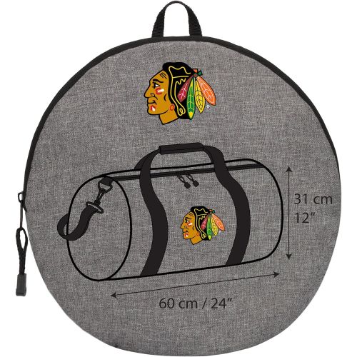  The Northwest Company Officially Licensed NHL Chicago Blackhawks Wingman Duffel Bag, 18, Gray