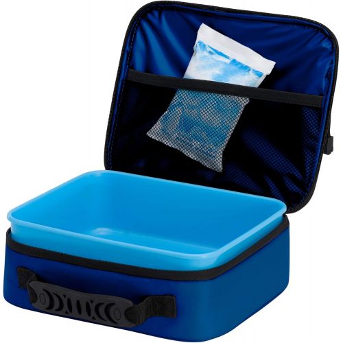  The Northwest Company MLB Los Angeles Dodgers Cooltime Lunch KitCooltime Lunch Kit, Blue, 10 x 3 x 8