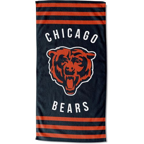  The Northwest Company Chicago Bears 30 x 60 Striped Beach Towel