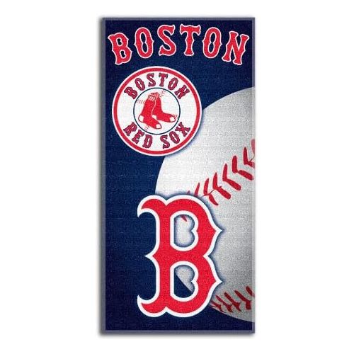  The Northwest Company MLB Boston Red Sox Emblem Beach Towel, 28 x 58-Inch