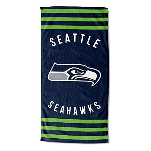  The Northwest Company Seattle Seahawks 30 x 60 Striped Beach Towel