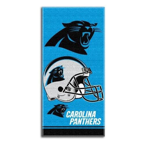  The Northwest Company NFL Carolina Panthers Double Covered Beach Towel, 28 x 58-Inch