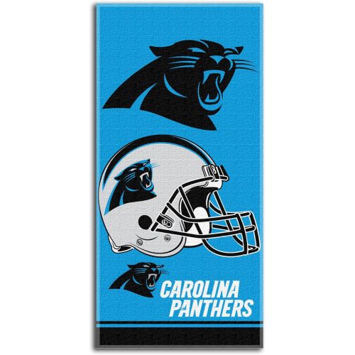  The Northwest Company NFL Carolina Panthers Double Covered Beach Towel, 28 x 58-Inch
