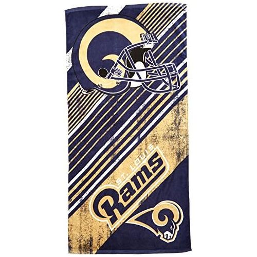  The Northwest Company NFL St. Louis Rams Diagonal Beach Towel