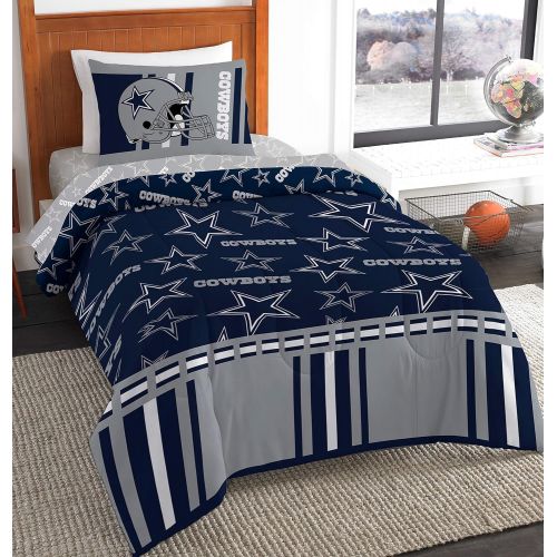  The Northwest Company Officially Licensed NFL Soft & Cozy 5-Piece Twin Size Bed in a Bag Set