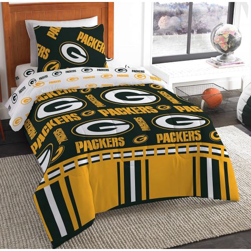  The Northwest Company NFL Green Bay Packers Twin Bed in a Bag Complete Bedding Set #225204722