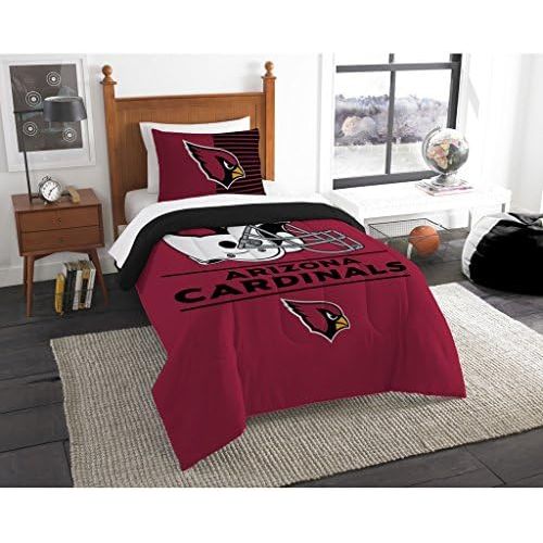  Northwest NFL Arizona Cardinals Twin Comforter and Sham, One Size, Multicolor