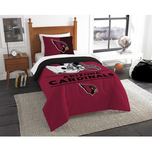  Northwest NFL Arizona Cardinals Twin Comforter and Sham, One Size, Multicolor