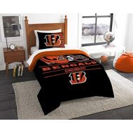 Northwest NFL Cincinnati Bengals Twin Comforter and Sham, One Size, Multicolor