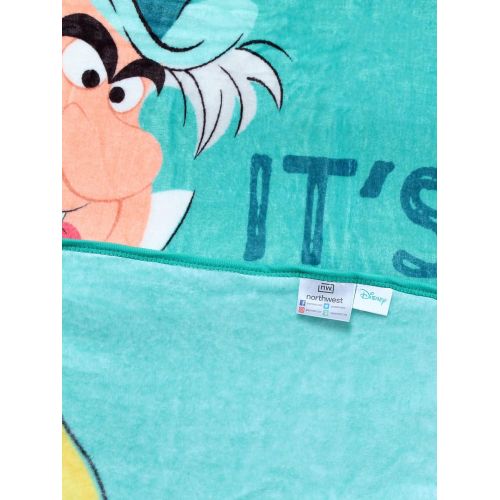  The Northwest Company Disney Alice in Wonderland Mad Hatter Tea Time Silk Touch Throw Blanket 50 x 60 (127cm x 152cm)