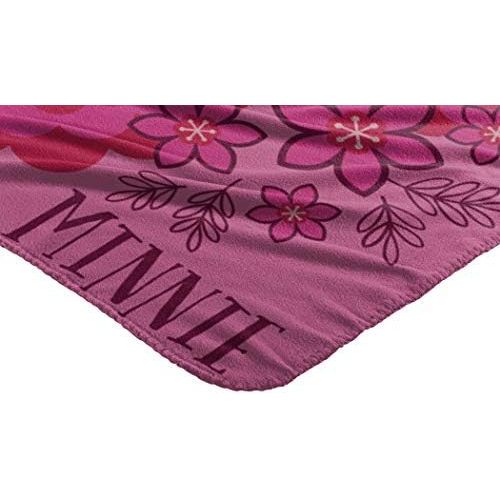  The Northwest Company Disneys Minnies Bowtique, So Many Bows Fleece Throw Blanket, 45 x 60, Multi Color