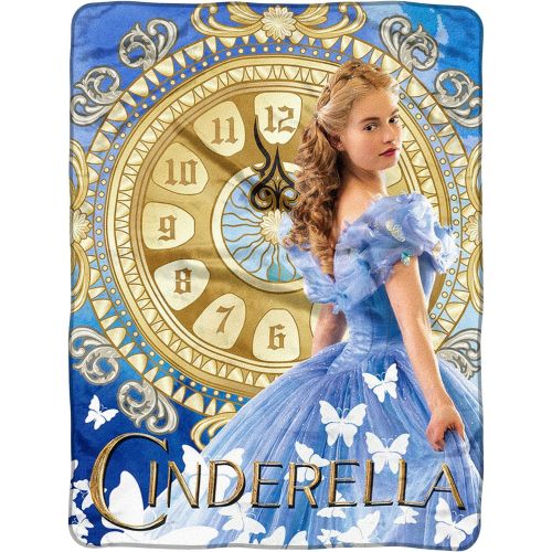  The Northwest Company Disney Princess Cinderella Blanket Super Plush Throw Blue