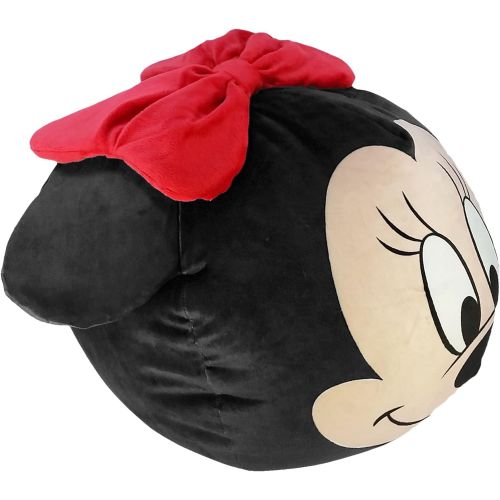  The Northwest Company Disneys Minnie Mouse, Minnie Clouds 3D Ultra Stretch Pillow, 11 Round, Multi Color