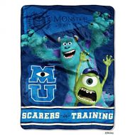 The Northwest Company Disney Monsters Inc University Scarers in Training Micro Raschel Throw Blanket 46x60 (116cm x 152cm)