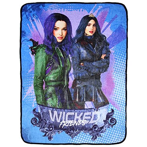  The Northwest Company Disney Descendants 3 Wicked Friends Mal Evie Micro Raschel Fleece Throw Blanket 46 x 60 (116cm x 152cm)