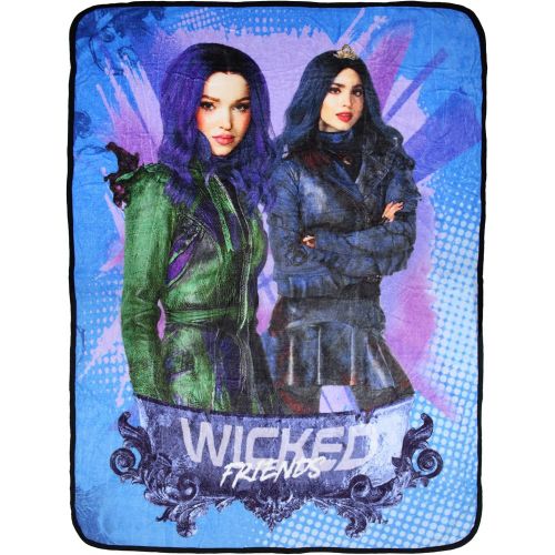  The Northwest Company Disney Descendants 3 Wicked Friends Mal Evie Micro Raschel Fleece Throw Blanket 46 x 60 (116cm x 152cm)