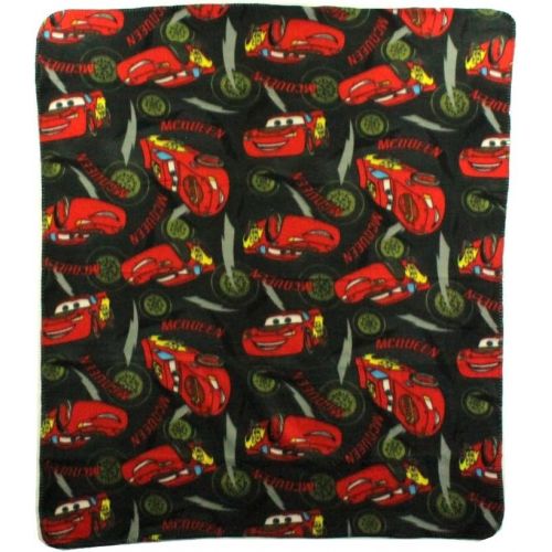  The Northwest Company Disney Cars Lightning McQueen Wheels Repeater Fleece Character Blanket 50 x 60 inches