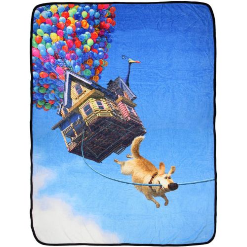  The Northwest Company Disney UP Hang On Dug Micro Raschel Throw Blanket 46x60 (116cm x 152cm)