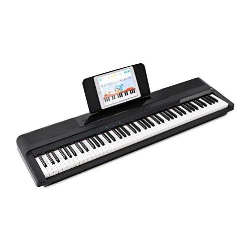  [아마존베스트]The ONE Music Group, 88 Smart Pro Essential, Portable Digital Keyboard, Stage Piano with Weighted Hammer Action Keys, Black (T98)