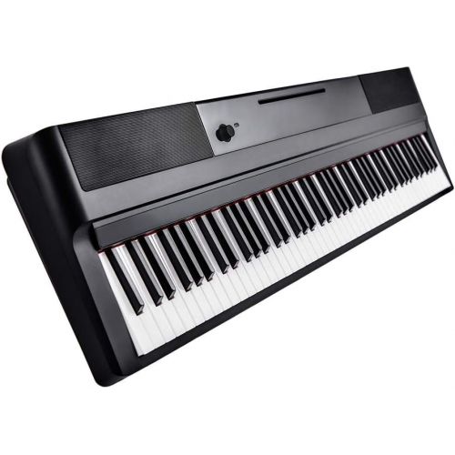  [아마존베스트]The ONE Music Group, 88 Smart Pro Essential, Portable Digital Keyboard, Stage Piano with Weighted Hammer Action Keys, Black (T98)