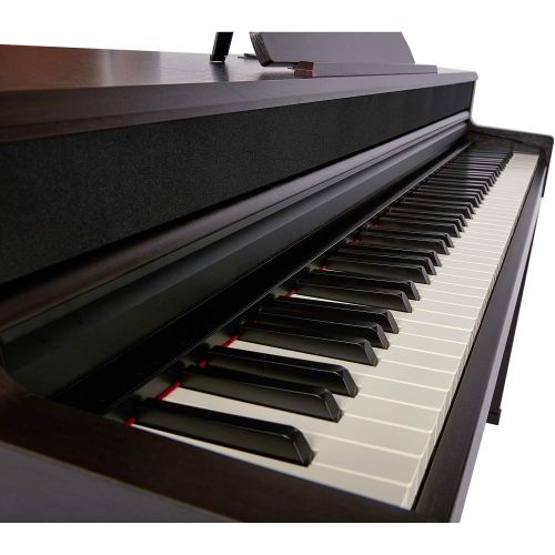  [아마존베스트]The ONE Music Group Smart Pro Weighted 88 Upgraded, Grand Graded Hammer Action Synthetic Ivory Keys, Digital Upright Home Piano, Rosewood (TOP2R)