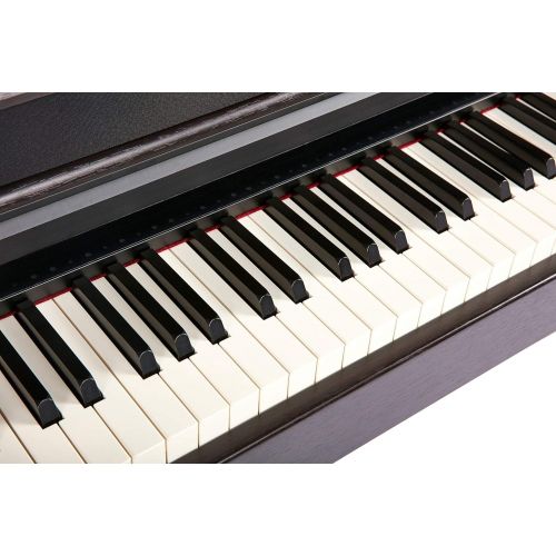  [아마존베스트]The ONE Music Group Smart Pro Weighted 88 Upgraded, Grand Graded Hammer Action Synthetic Ivory Keys, Digital Upright Home Piano, Rosewood (TOP2R)